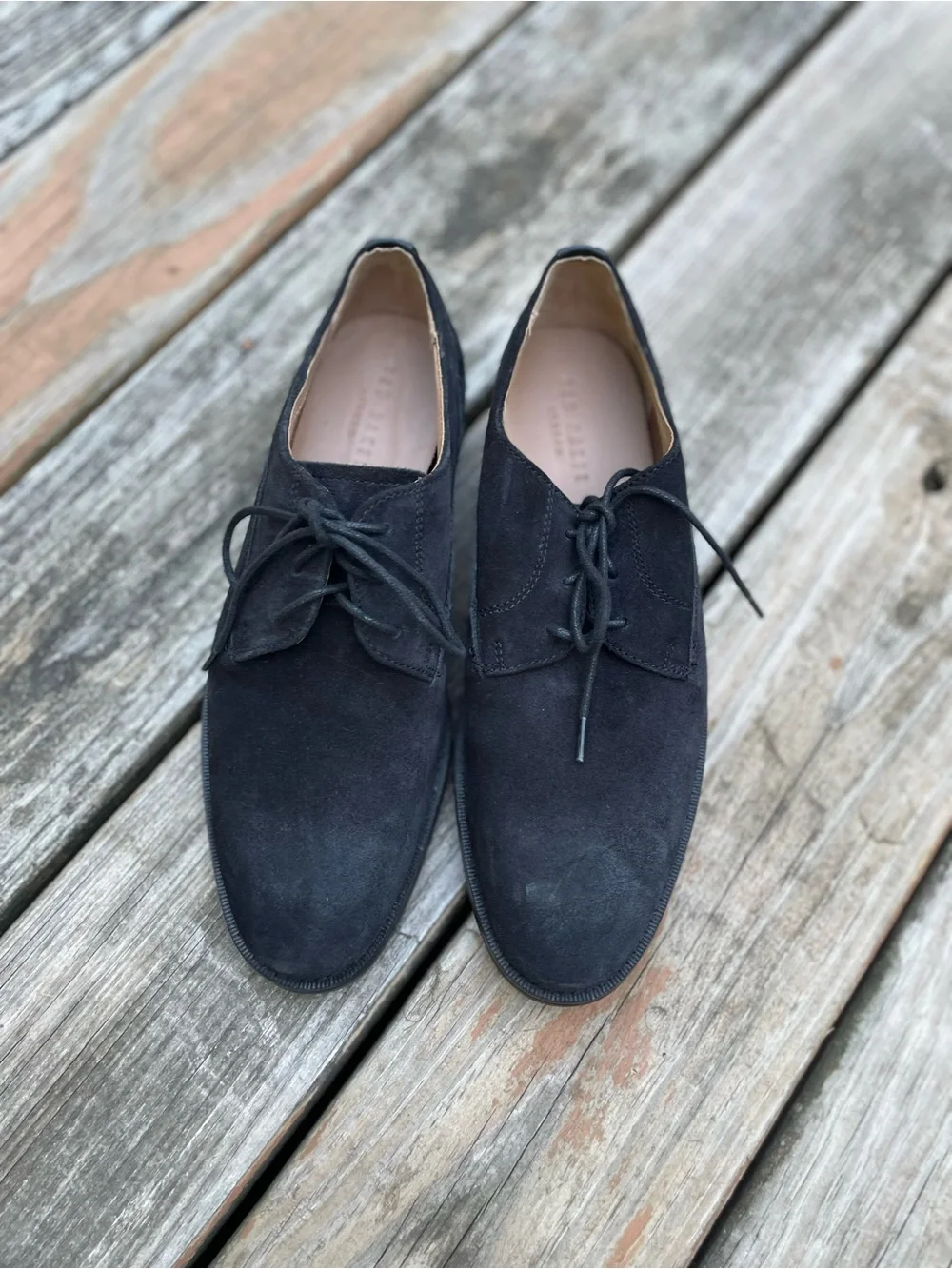 Ted Baker Black Suede oxford shoes